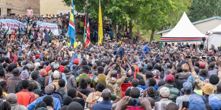 President Ruto Tours Nyamira and Kisii Counties