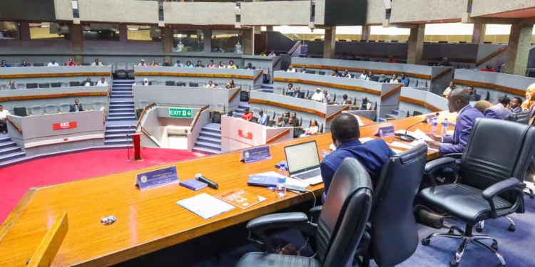 Kenyans appear before the Standing Committee on Justice, Legal Affairs and Human Rights during the Public Participation on the Constitution Amendment Bill 2024 at the KICC, Nairobi