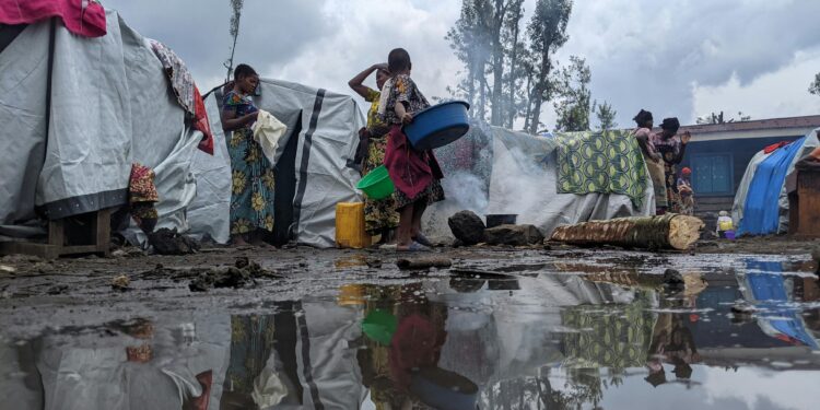 Villagers around Puddle