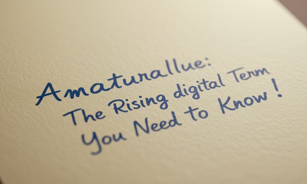 Amateurallrue: The Rising Digital Term You Need to Know