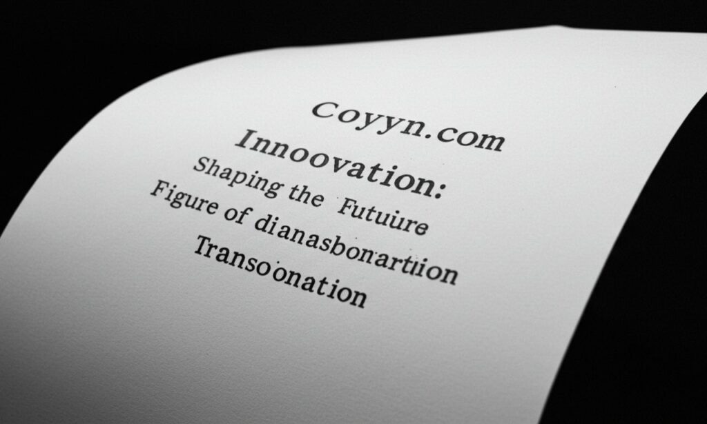 Coyyn.com Innovation: Shaping the Future of Digital Transformation