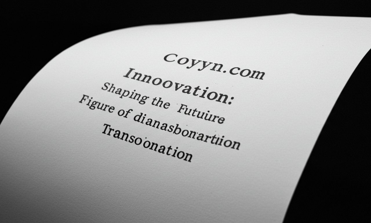 Coyyn.com Innovation: Shaping the Future of Digital Transformation