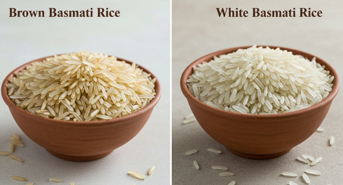 Bowl of cooked basmati rice showcasing health benefits