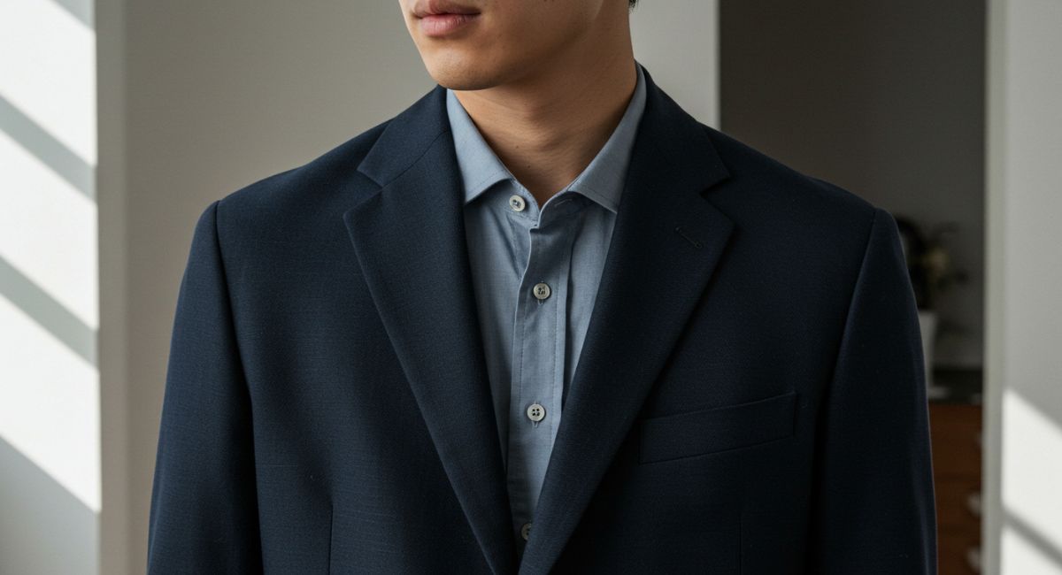 Stylish person wearing a modern blazertje jacket
